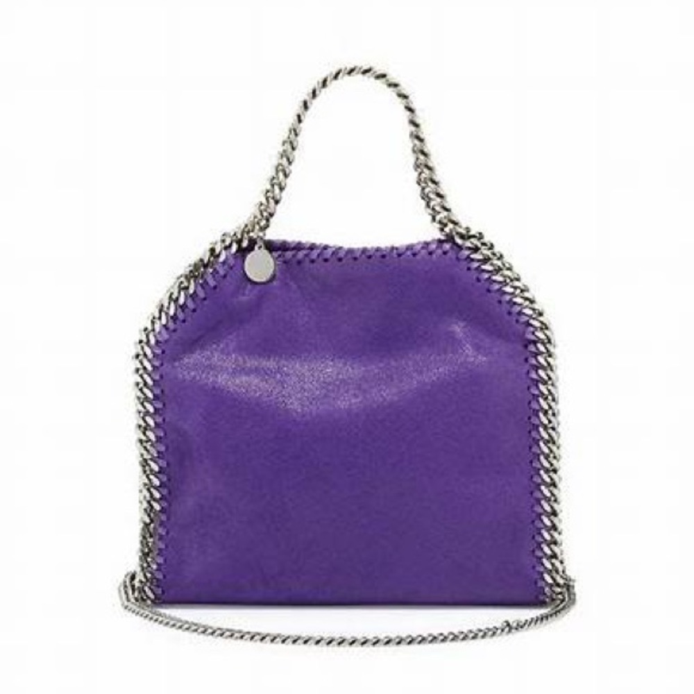 Stella McCartney Shaggy Deer Mini Falabella fold over tote